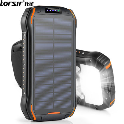 Amazon Explosive IP66 Waterproof Solar Wireless Charging Treasure 26800mAh Outdoor Lighting Mobile Power Bank