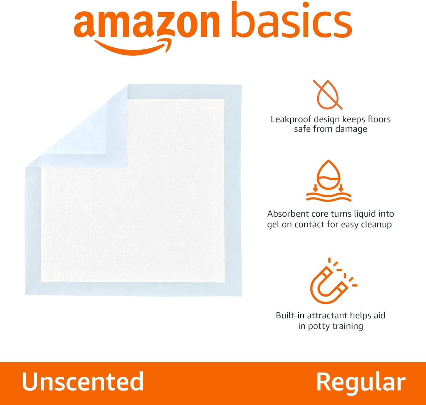 Dog and Puppy Pee Pads (100 Counts, Blue & White)