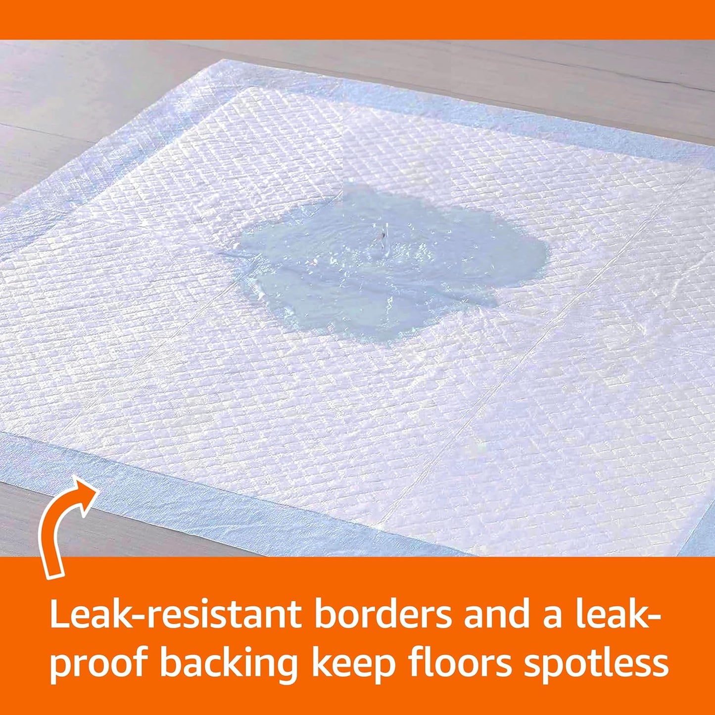 Dog and Puppy Pee Pads (100 Counts, Blue & White)