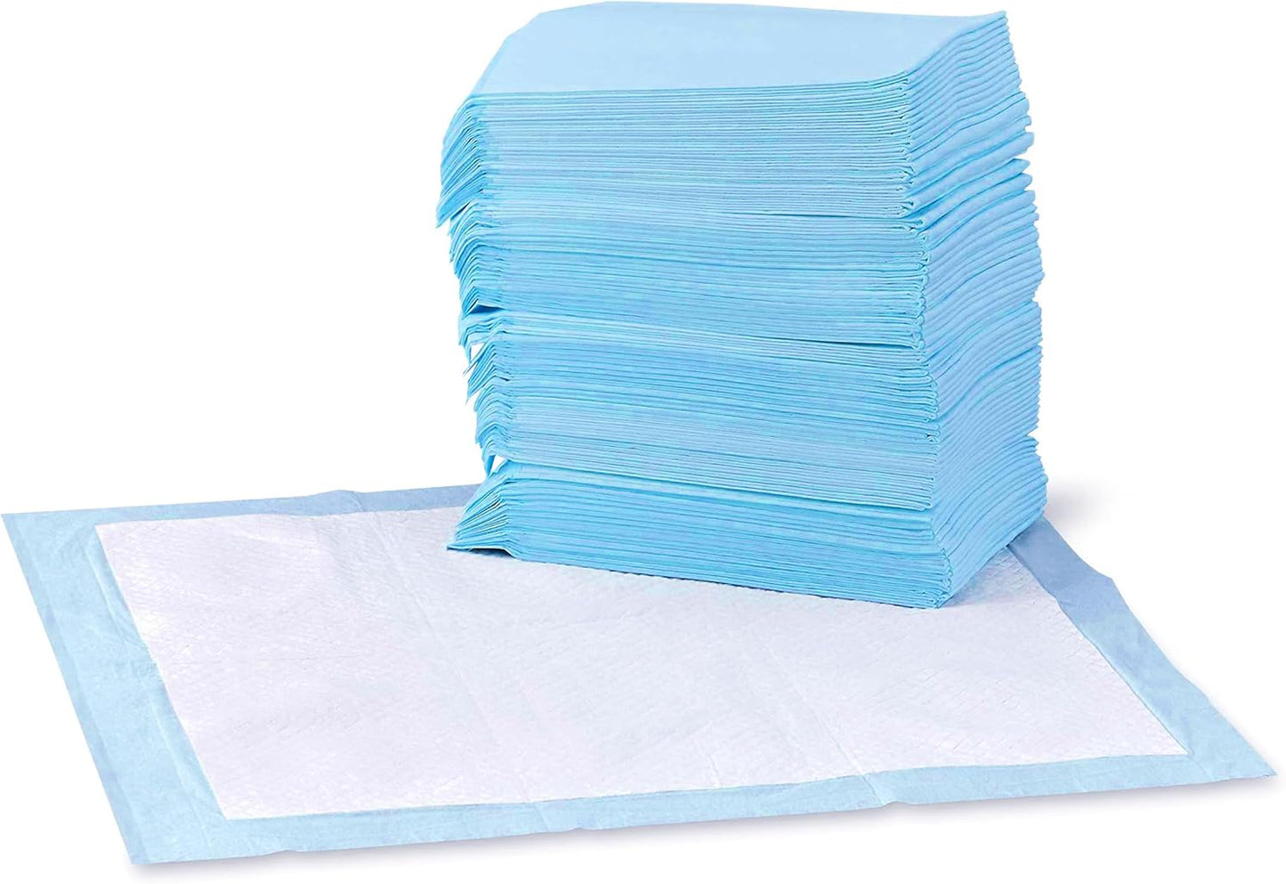 Dog and Puppy Pee Pads (100 Counts, Blue & White)