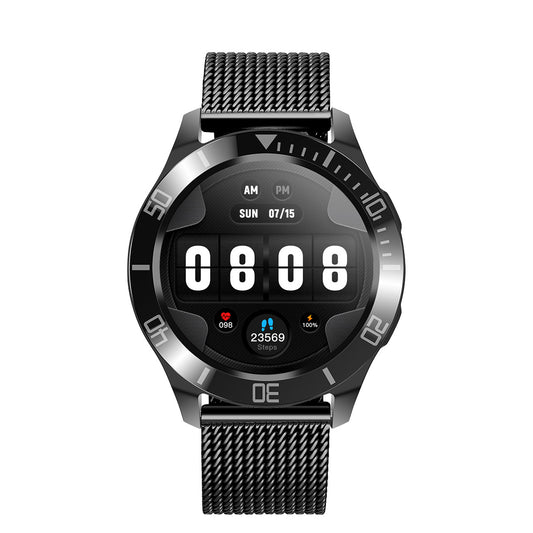 Bluetooth Call Smart Watch Health Monitoring Smart Reminder Multi-sport Mode Steel Mesh Belt Smart Watch