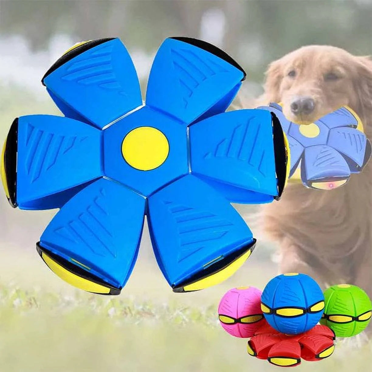 Pop Up Flying Saucer Ball Toy for Kids & Dogs