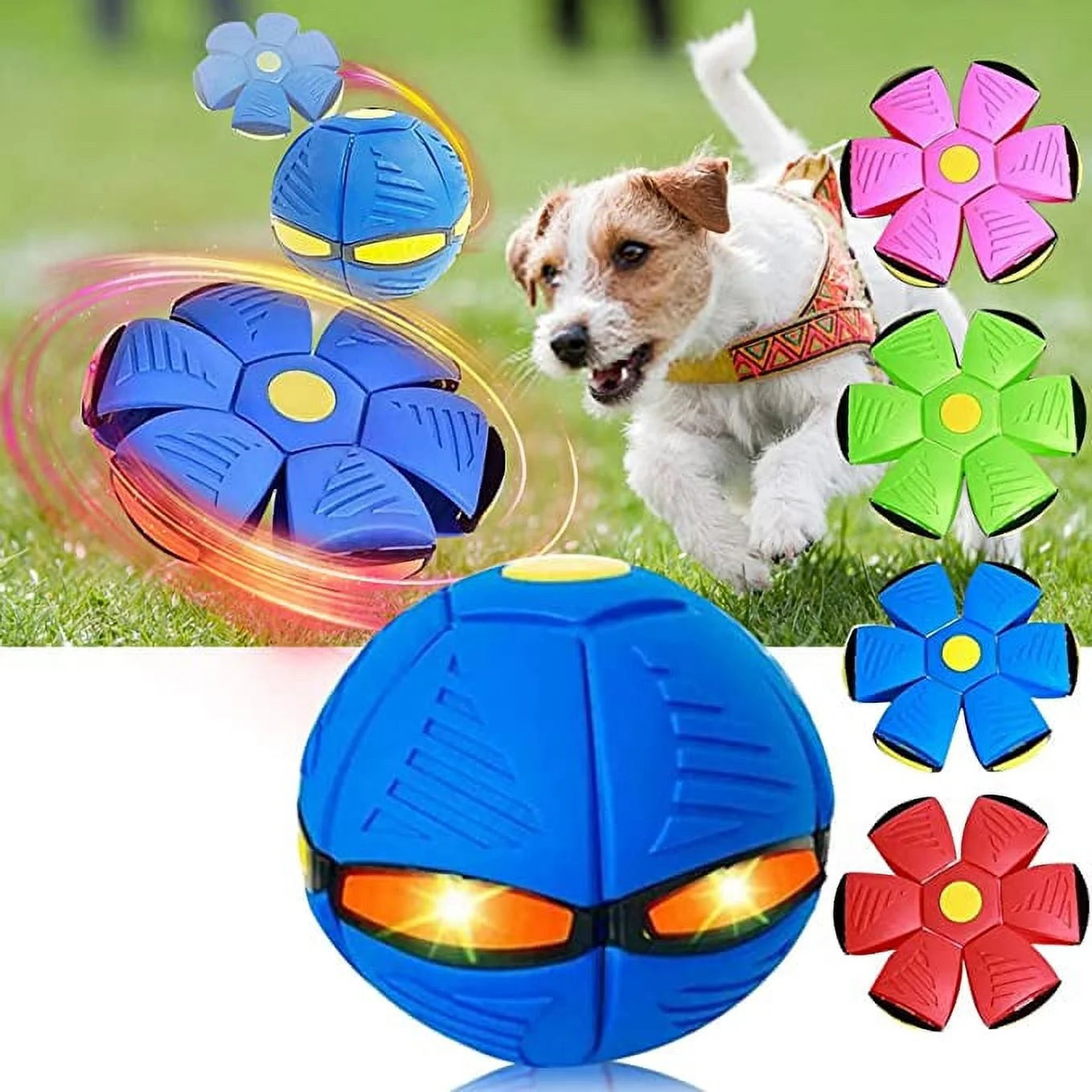 Pop Up Flying Saucer Ball Toy for Kids & Dogs